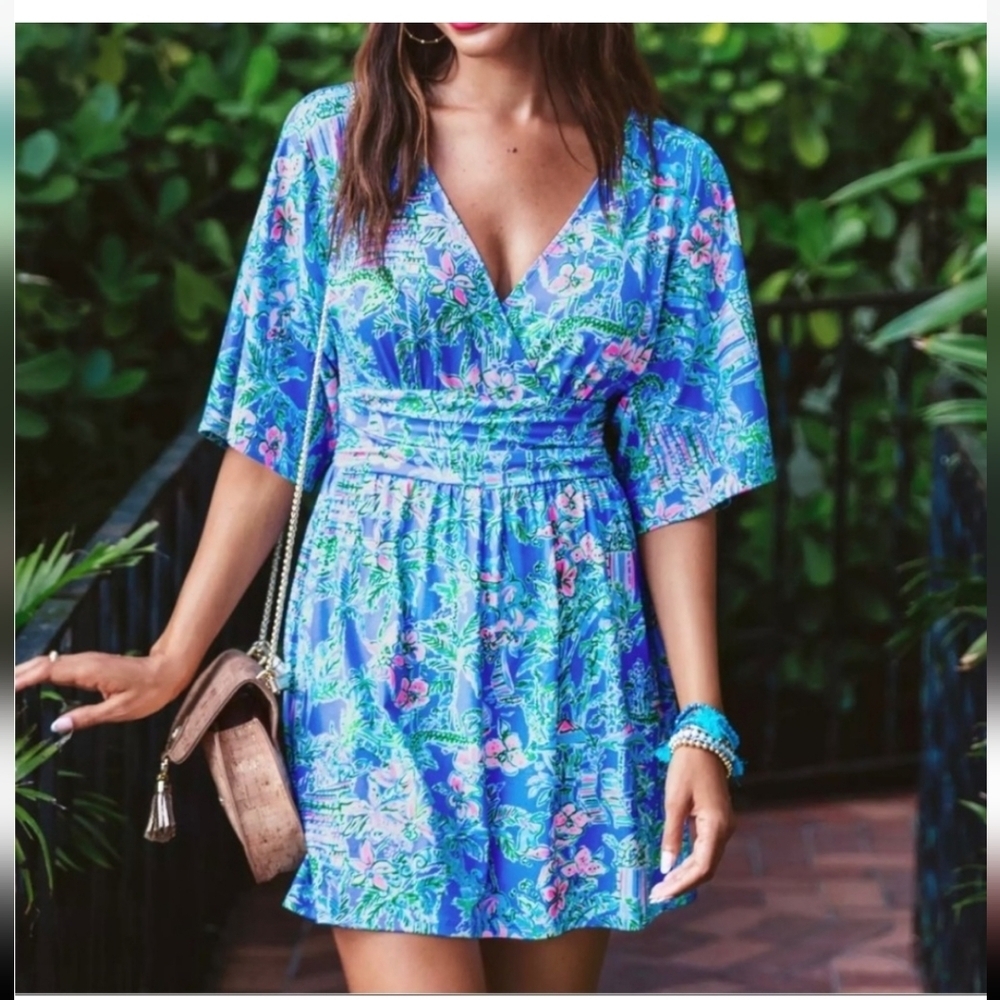 Lilly Pulitzer Parigi Skort Romper,  SZ S